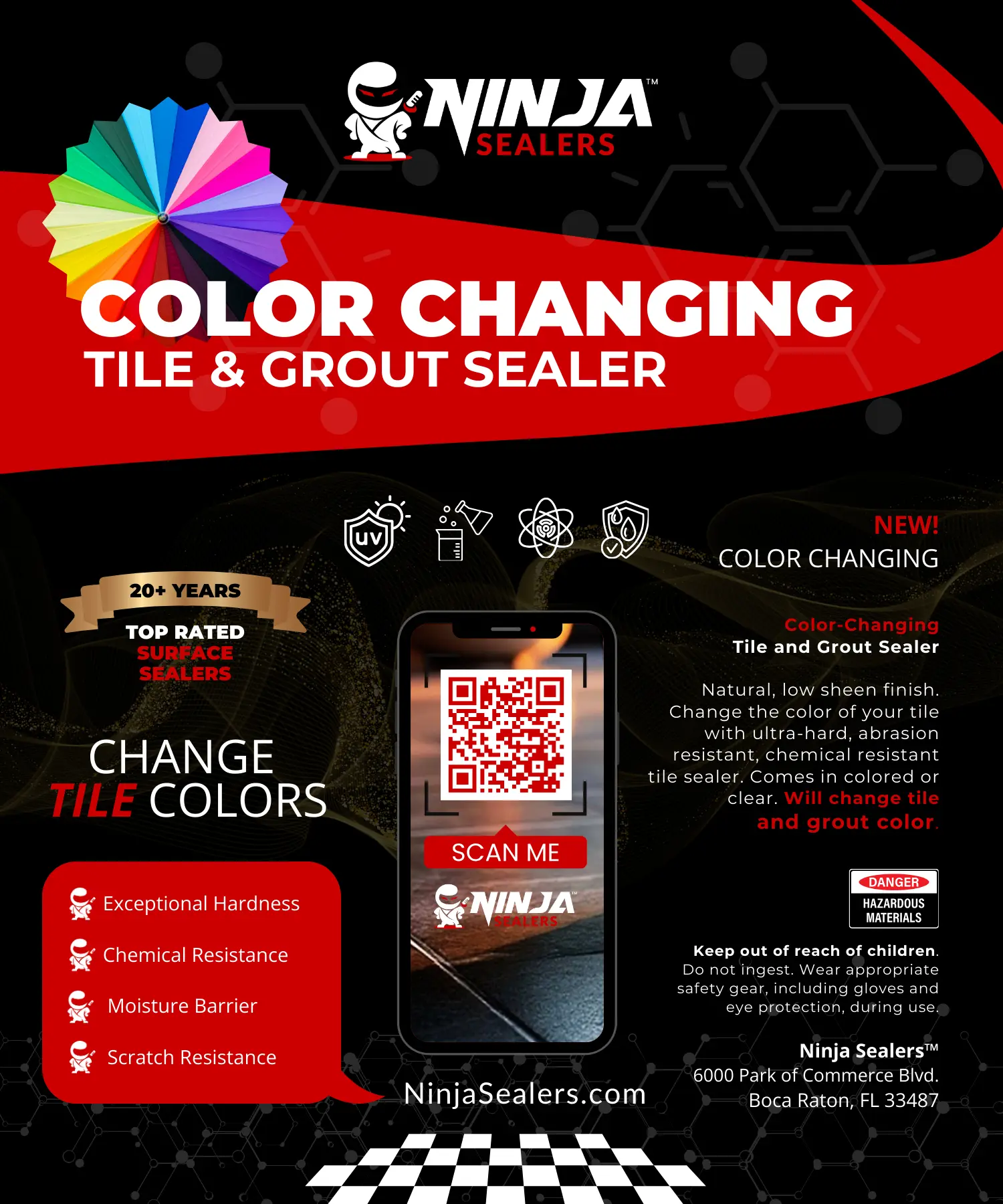 Ninja Sealers Color Changing Best Tile and Grout Sealer Products Color-Changing Tile Grout Sealer