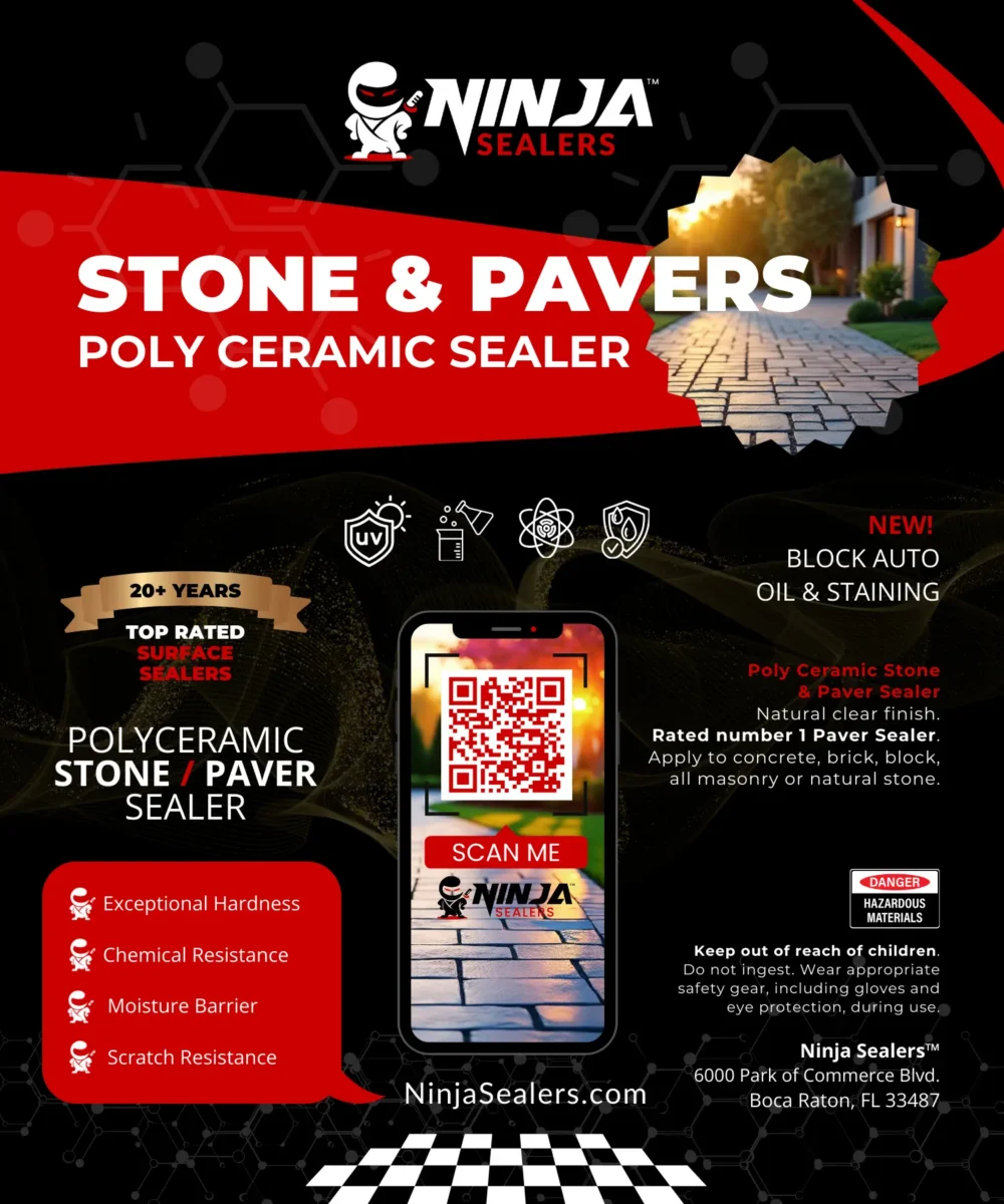 Ninja Sealers Poly Ceramic Top Rated Best Stone and Paver Sealer