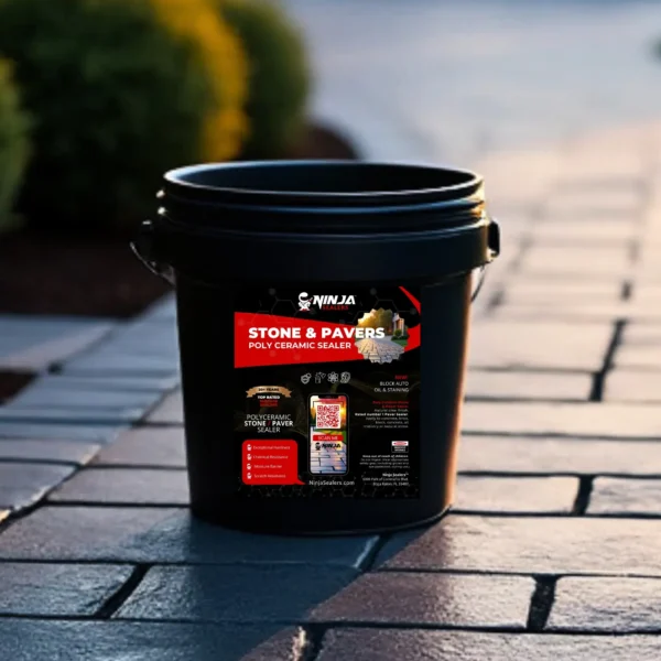 Ninja Sealers Poly Ceramic Top Rated Best Stone and Paver Sealer 5 Gallon Featured