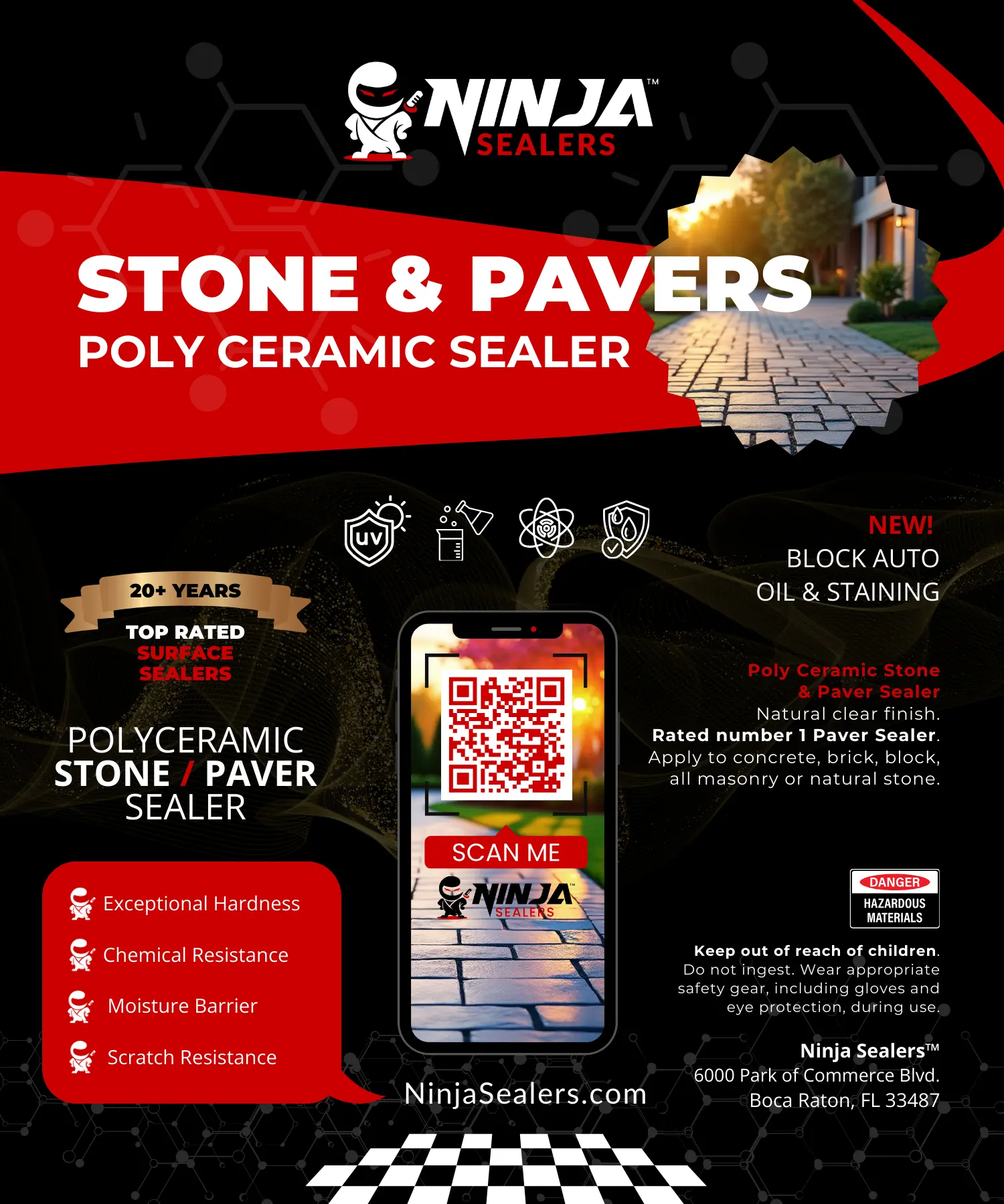 Ninja Sealers Poly Ceramic Top Rated Best Stone and Paver Sealer