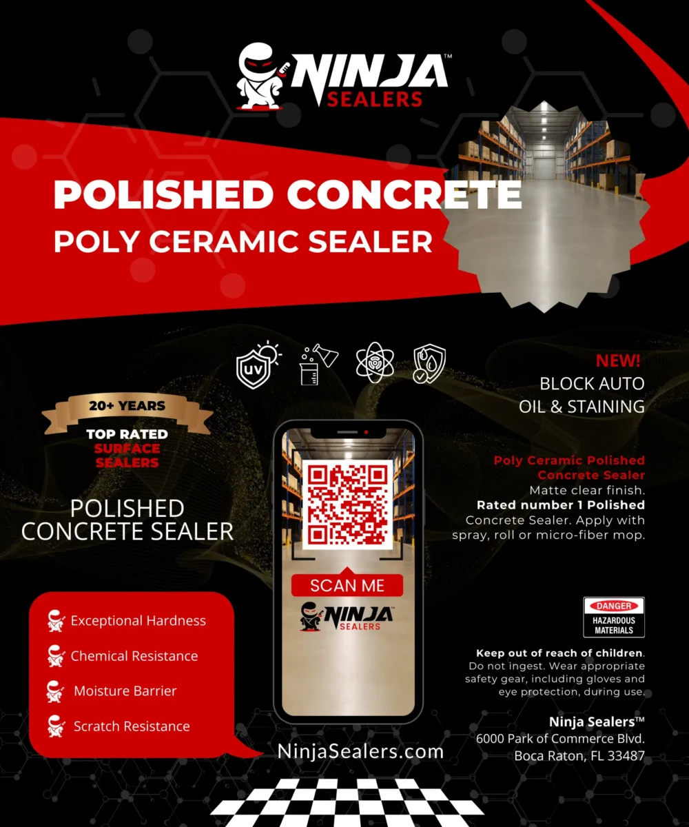 Ninja Sealers Top Rated Best Polished Concrete Poly Ceramic Sealer Coating